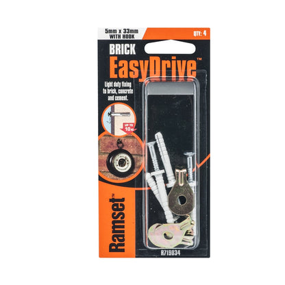 Ramset Easydrive Anchor - 5 x 33mm - 4 Pack