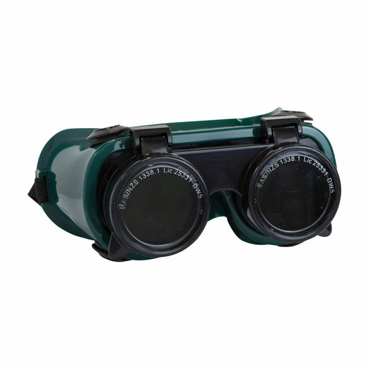 Bossweld Shade 5 Gas Welding Flip Up Goggles - 175mm