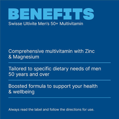 Swisse Ultivite Mens 50+ Multivitamin Tablets 90 Tablets