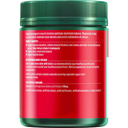 Natures Own Magnesium Chelate 500mg Muscle Health Capsules 300 pack