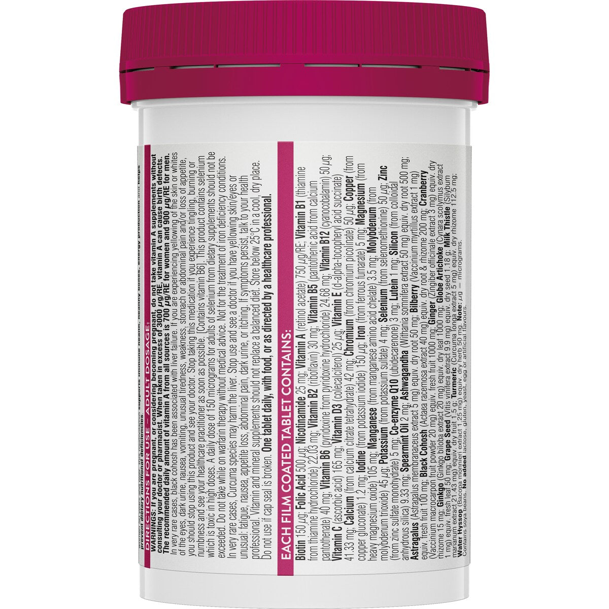 Swisse Ultivite Womens 50+ Multivitamin Tablets 90 Pack