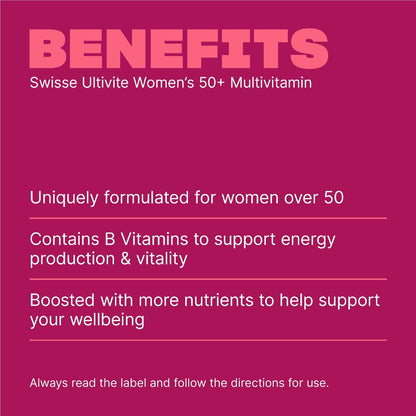 Swisse Ultivite Womens 50+ Multivitamin Tablets 90 Pack