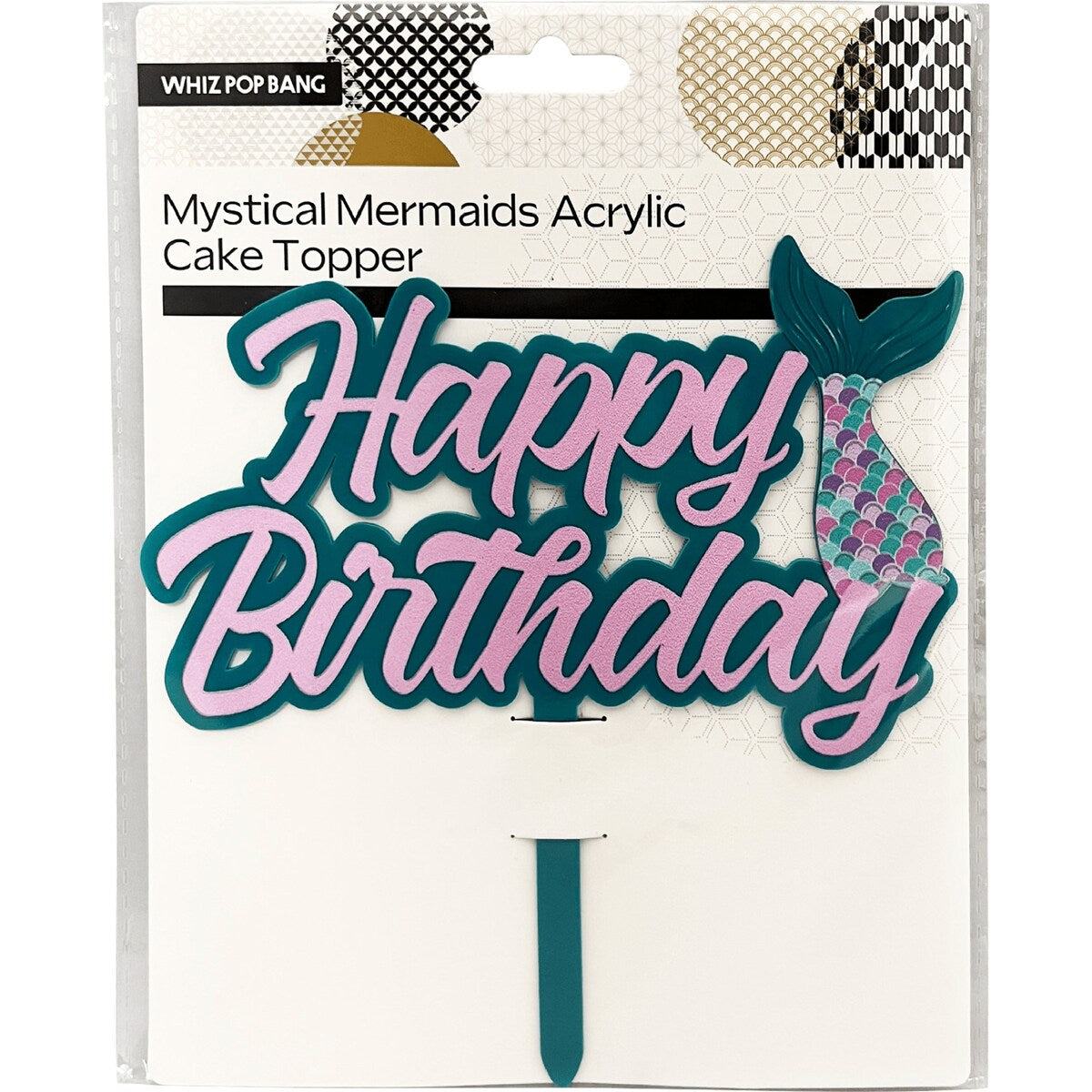 Whiz Pop Bang Mystical Mermaids Acrylic Cake Topper Each