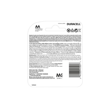 Duracell Coppertop AA Alkaline Batteries - 4 Pack