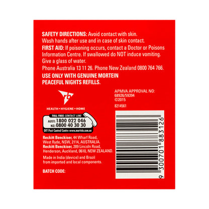 Mortein Peaceful Nights Mosquito & Fly Control Primary - 2.57mL