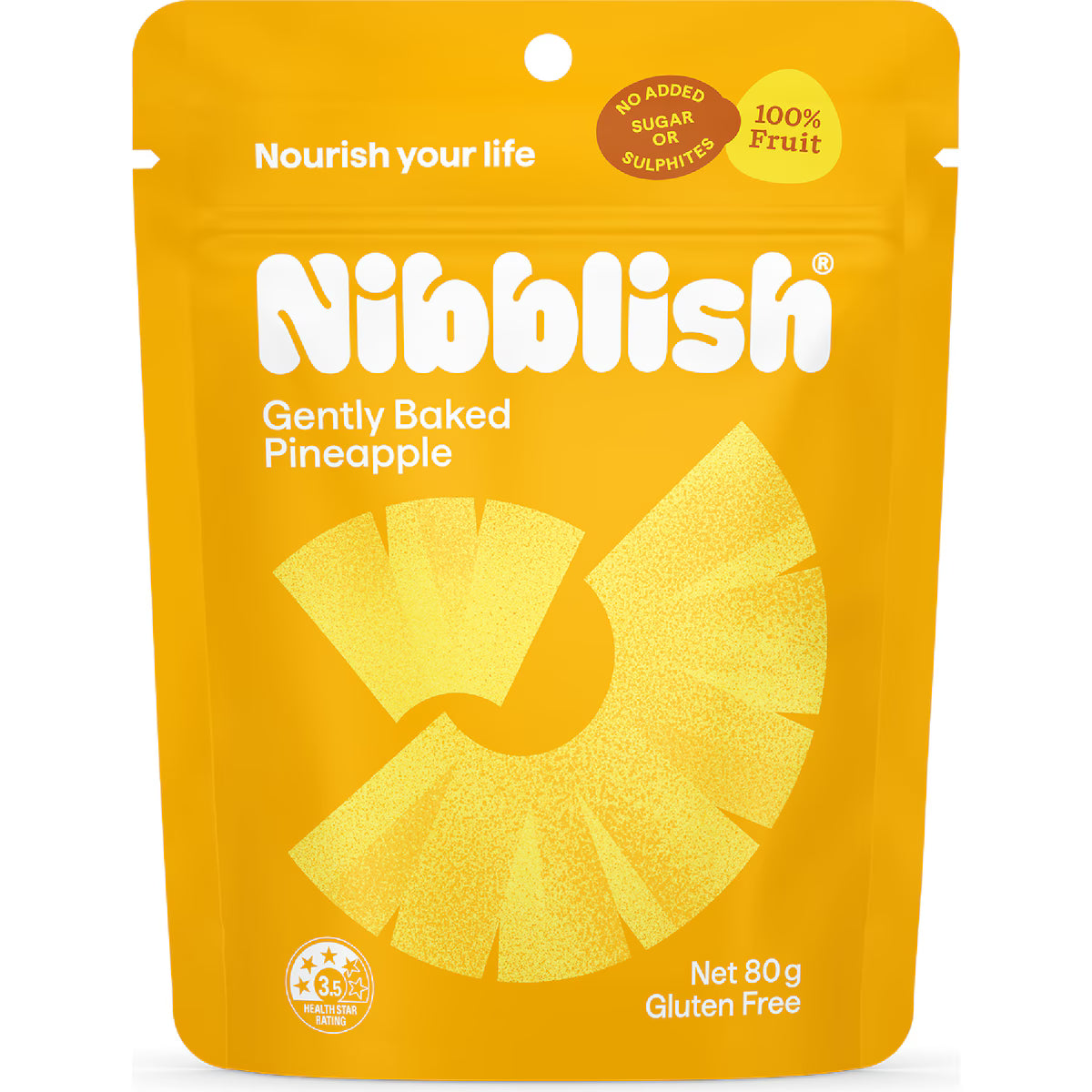 Nibblish Gently Baked Pineapple | 80g