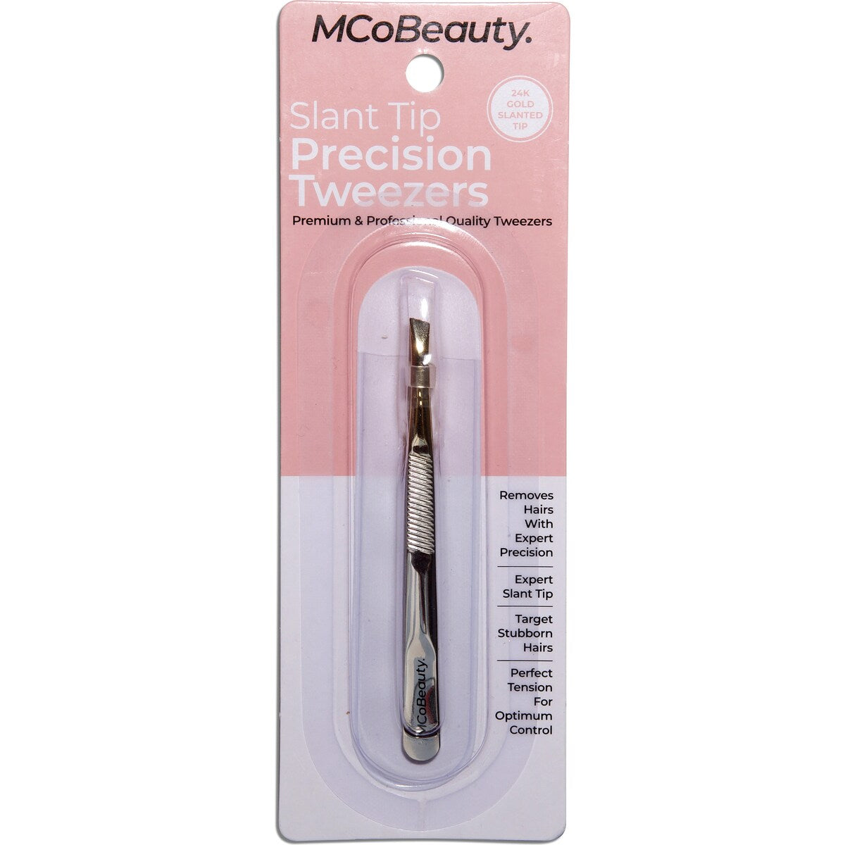 MCoBeauty Slant Tip Precision Tweezers Each