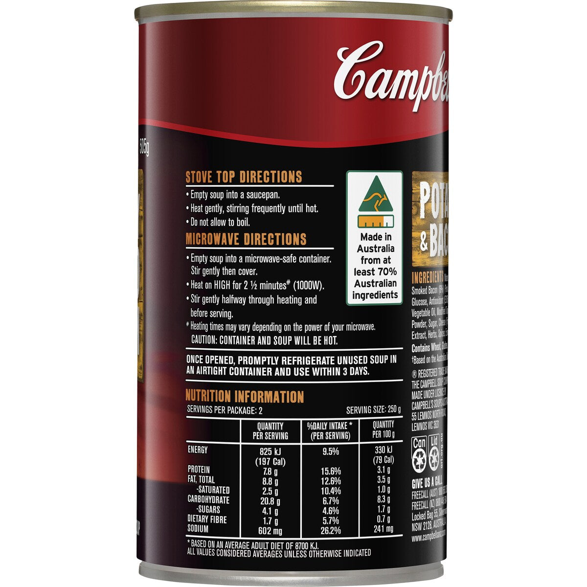 Campbell's Chunky Soup Potato & Bacon 505g