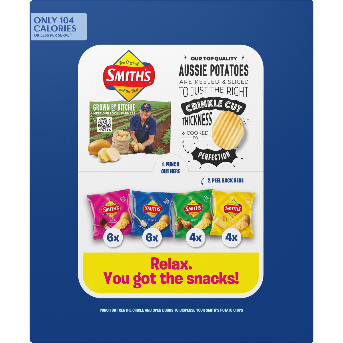 Smiths Potato Chips Original Favourites Multipack Variety 20 Pack