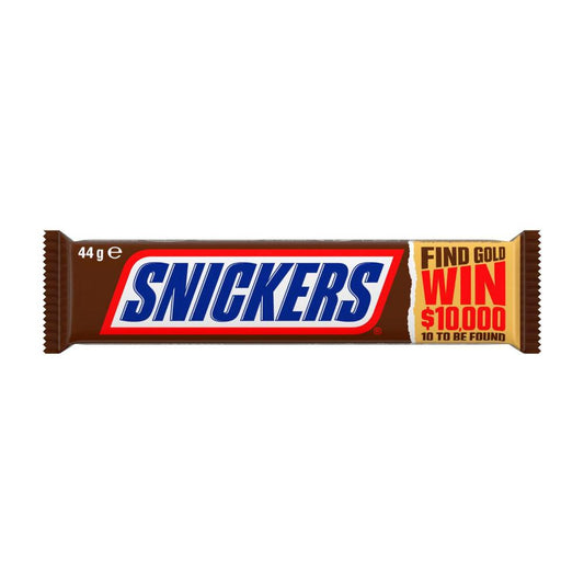 Snickers Milk Chocolate Bar Peanuts Caramel - 44g