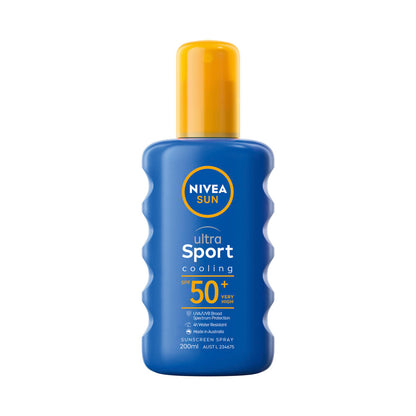 Nivea Sun Ultra Sport Cooling SPF 50+ Sunscreen Spray - 200mL