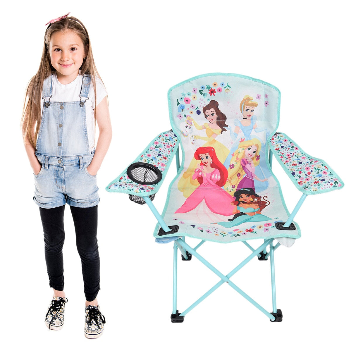 Danawares Kids Camp Chair Princess Light Blue