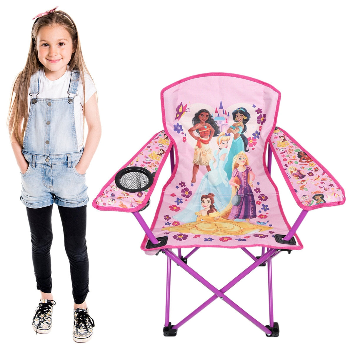 Danawares Kids Camp Chair Princess Pink