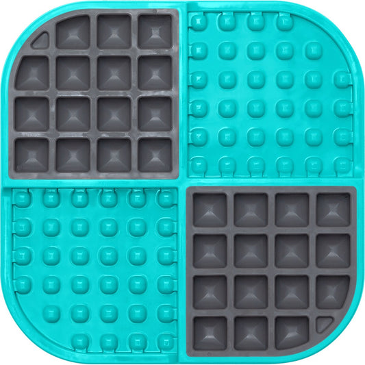Lickimat Cat Feeding Mat Slomo Turquoise Each