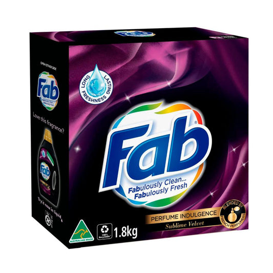 Fab Sublime Velvet Front & Top Loader Laundry Powder - 1.8kg