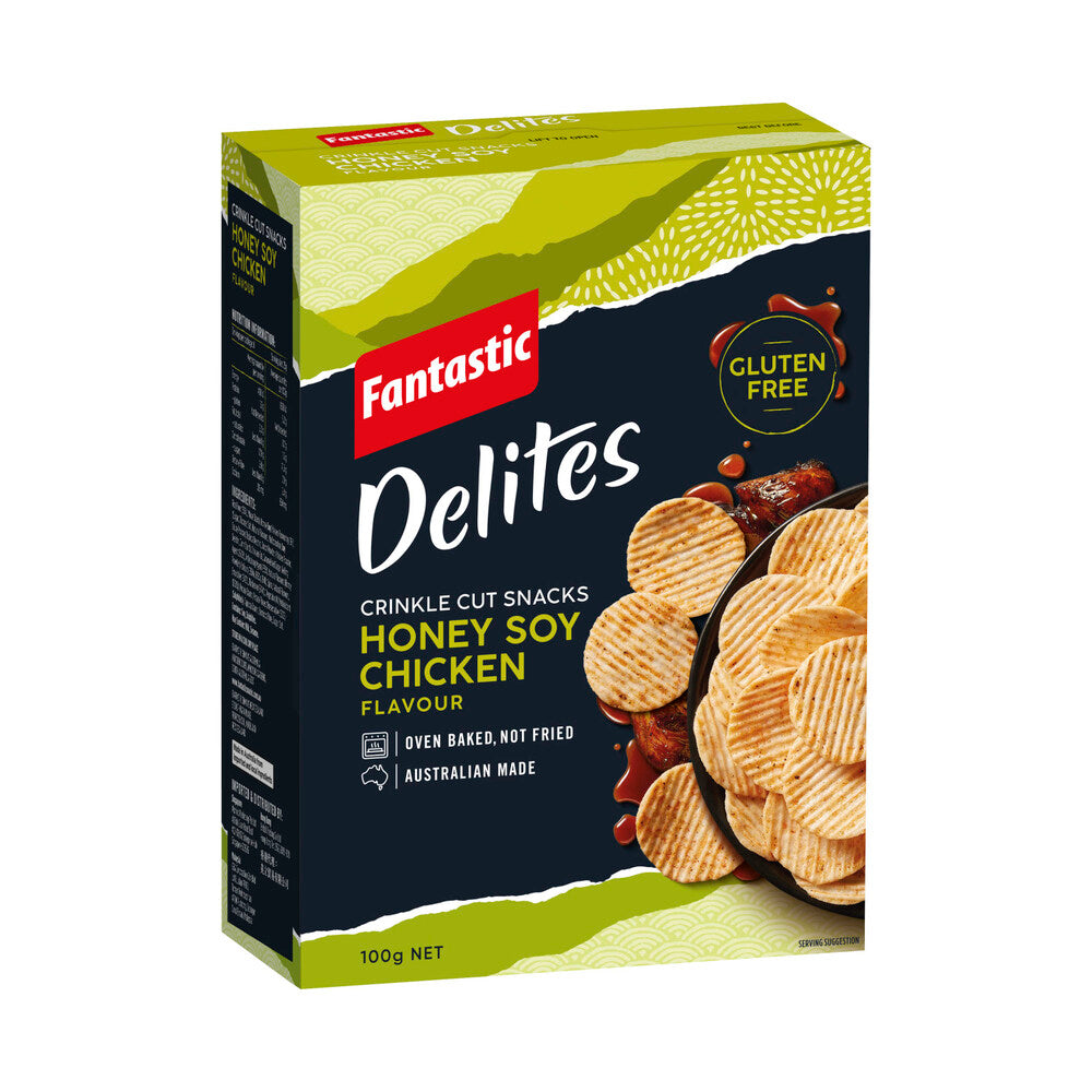 Fantastic Delites Rice Snacks Honey Soy Chicken - 100g