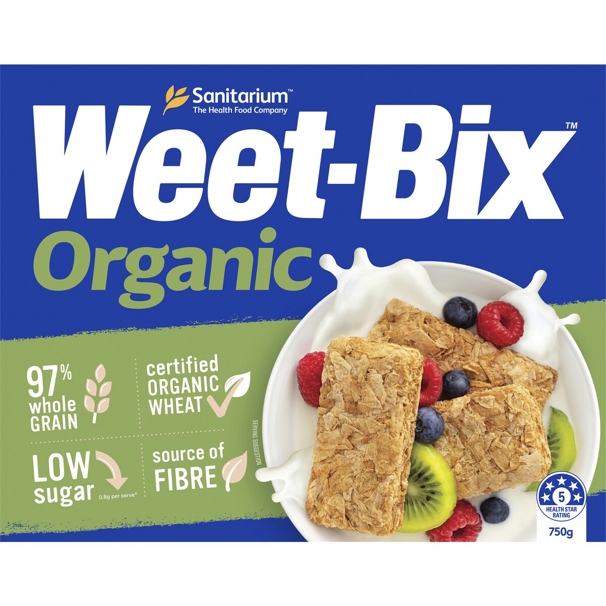 Sanitarium Weet - Bix Weet-bix Organic Breakfast Cereal 750g