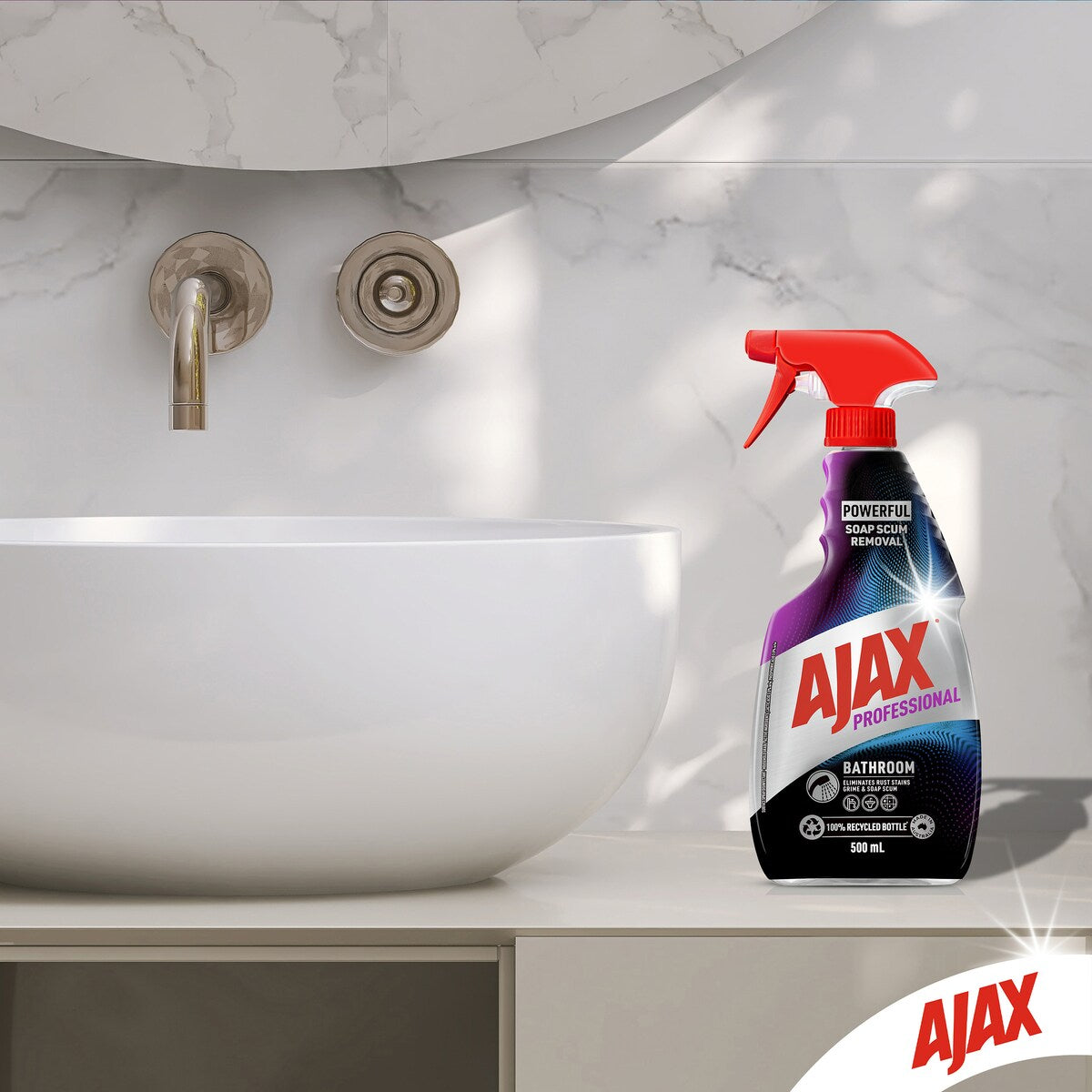 Ajax Bathroom Cleaner Disinfectant Trigger 500ml