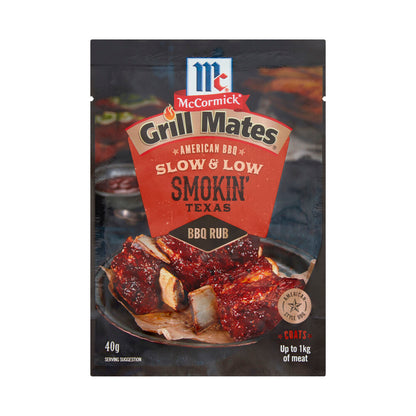 McCormick Grill Mates Slow & Low Smokin Texas BBQ Rub - 40g
