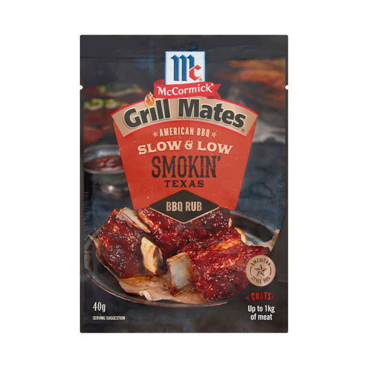 McCormick Grill Mates Slow & Low Smokin Texas BBQ Rub - 40g