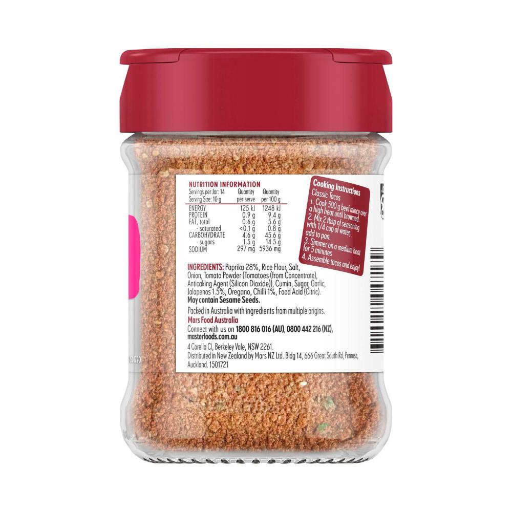 MasterFoods Taco Seasoning - 143g