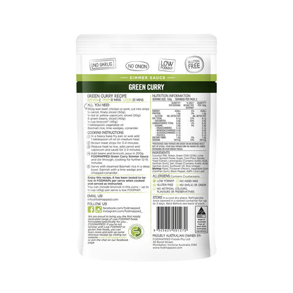 Fodmapped Green Curry Simmer Sauce - 200g