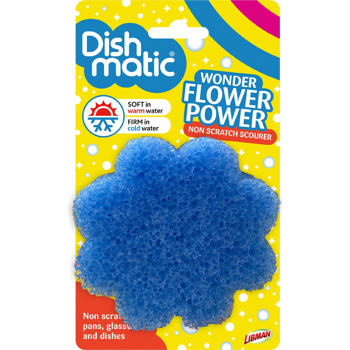 Dishmatic Essentials Flower Power Scrub Scourer 1 Pack