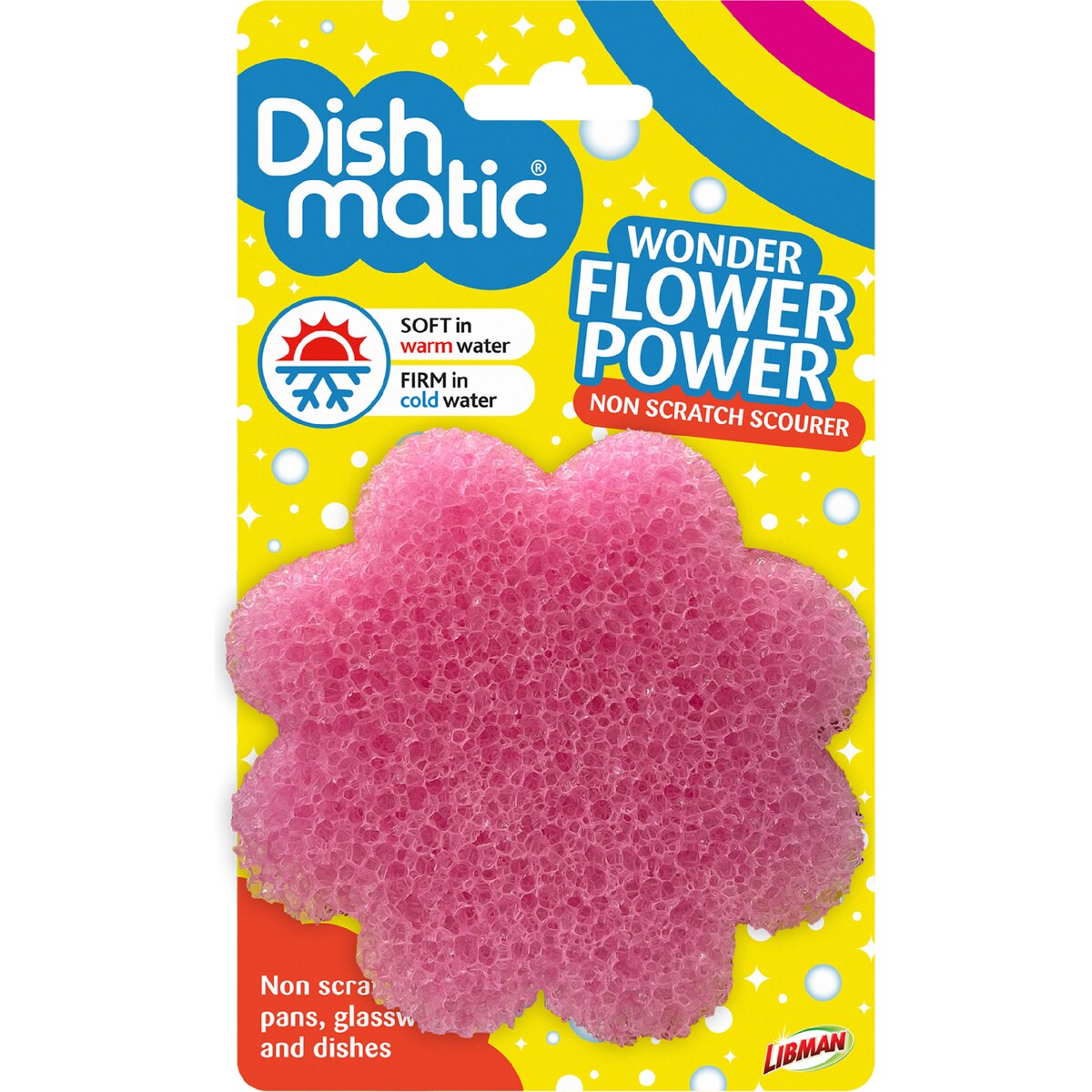 Dishmatic Essentials Flower Power Scrub Scourer 1 Pack