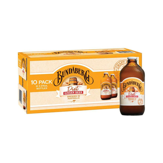 Bundaberg Diet Ginger Beer Multipack 10X375mL