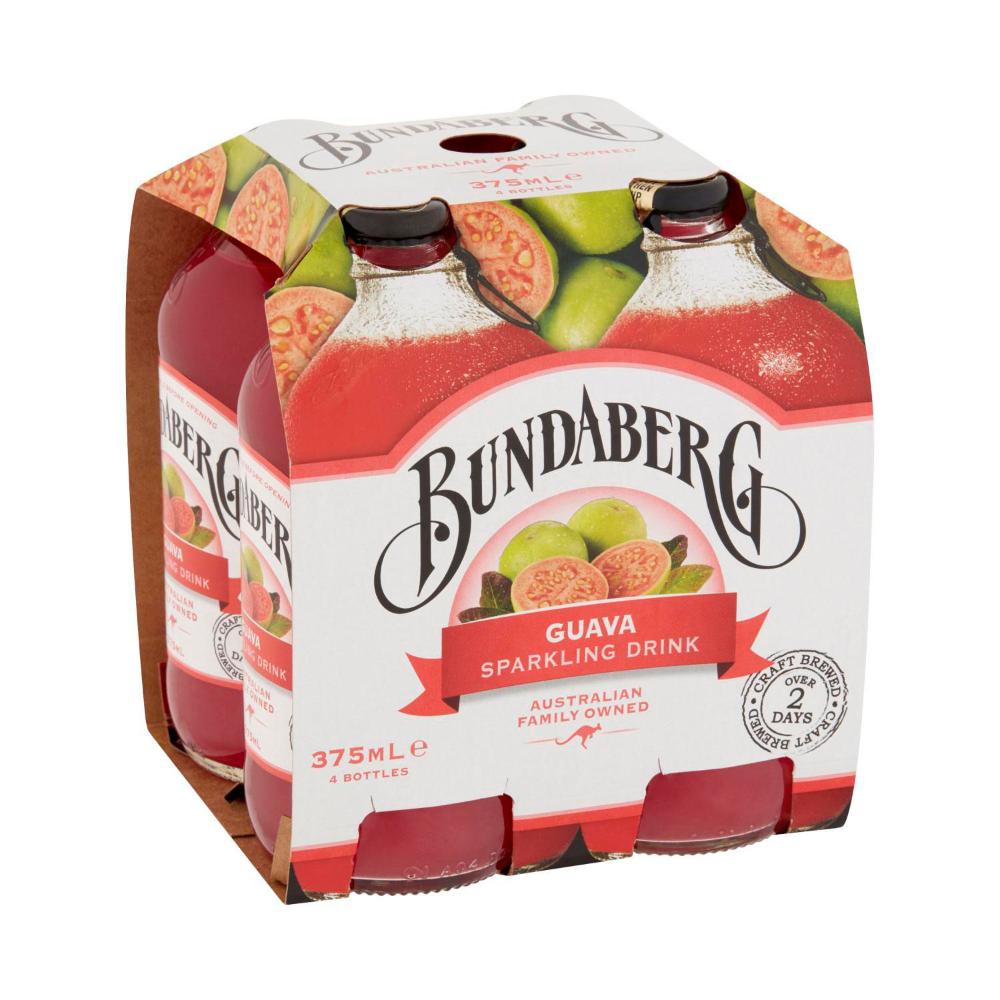 Bundaberg Brewed Drink Guava 4x375ml - 4 pack
