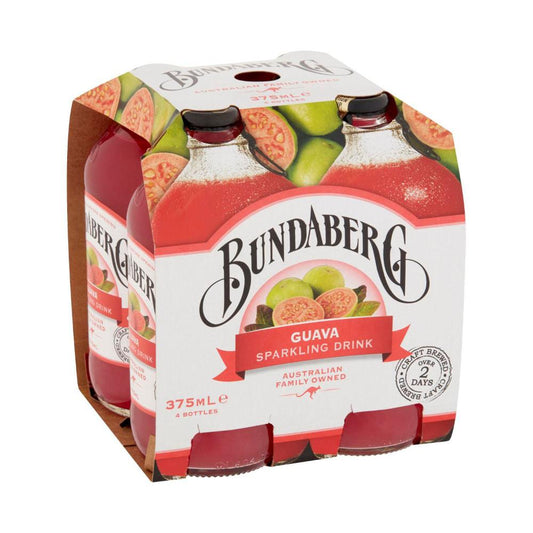 Bundaberg Brewed Drink Guava 4x375ml - 4 pack