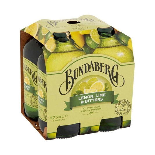 Bundaberg Brewed Drink Lemon Lime Bitter 4x375ml