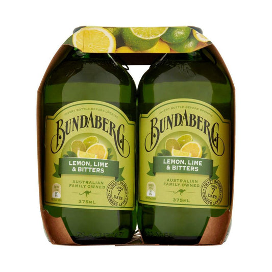 Bundaberg Brewed Drink Lemon Lime Bitter 4x375ml