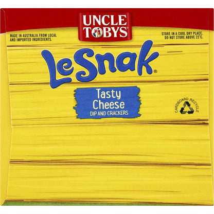 Uncle Tobys Le Snak Tasty Cheese Dip & Crackers 12 pack