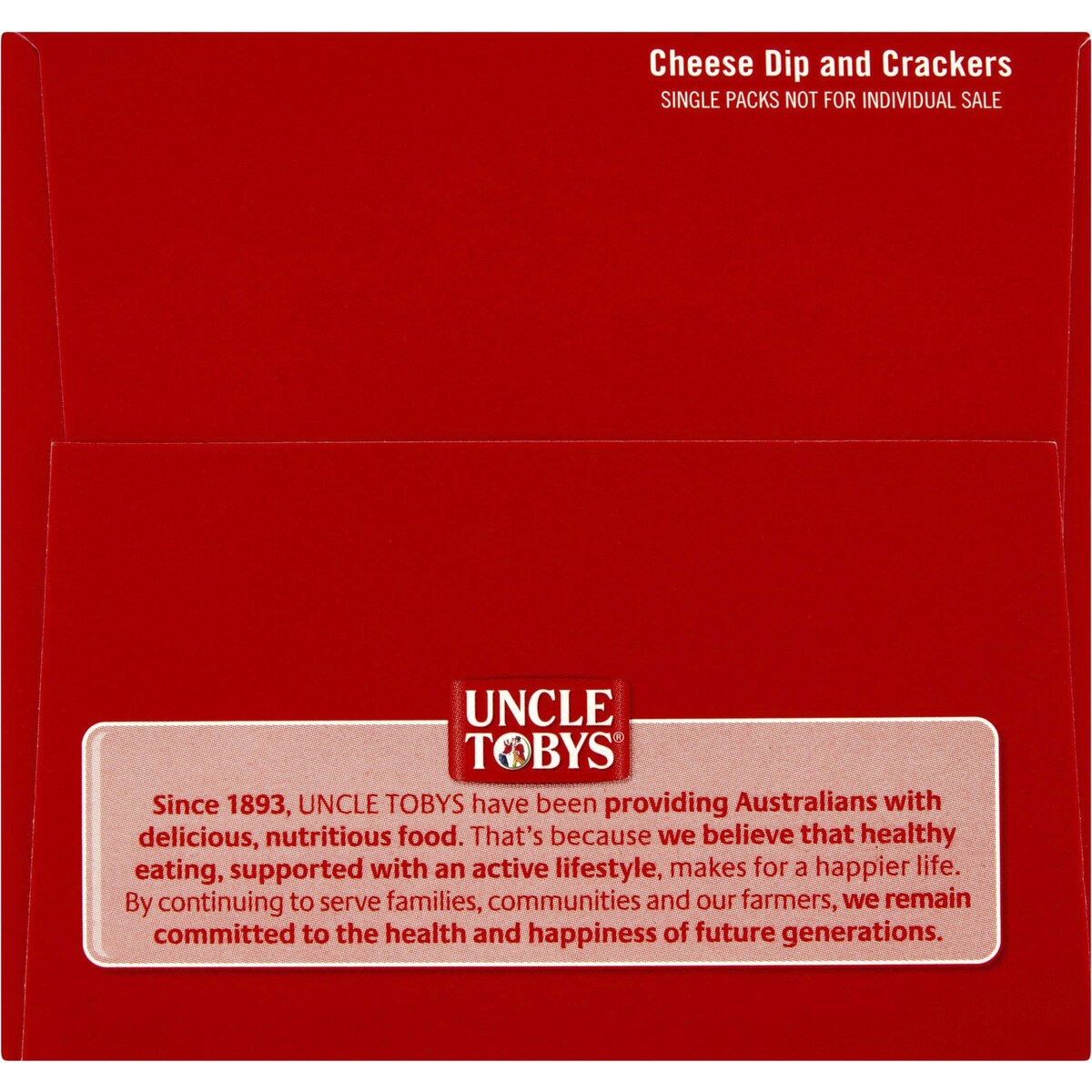 Uncle Tobys Le Snak Tasty Cheese Dip & Crackers 12 pack