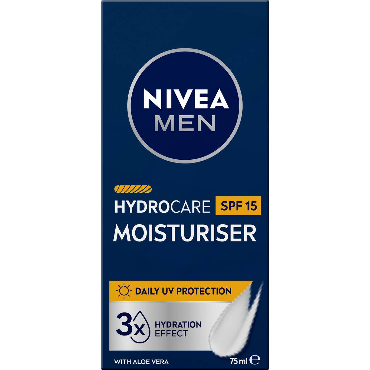 Nivea Men Hydrocare Replenishing Moisturiser With Spf 15 75ml