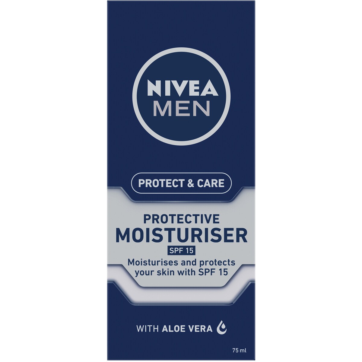 Nivea Men Protect & Care Face Moisturiser Cream With Spf15 75ml