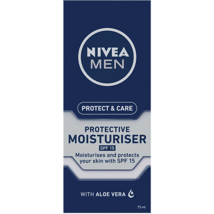 Nivea Men Protect & Care Face Moisturiser Cream With Spf15 75ml