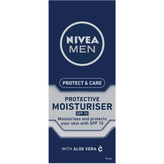 Nivea Men Protect & Care Face Moisturiser Cream With Spf15 75ml