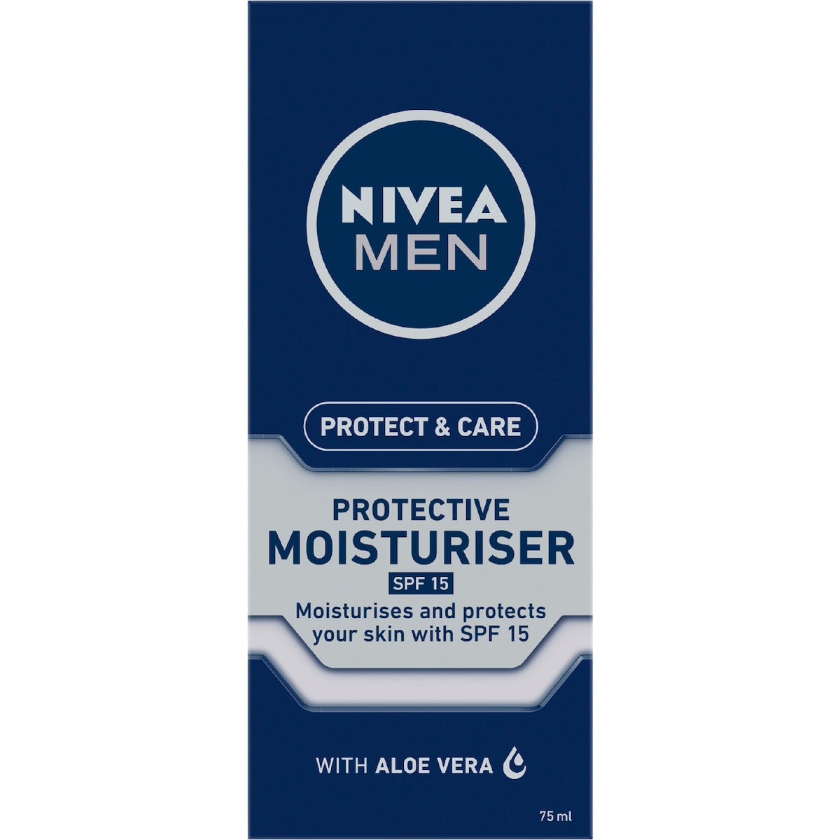 Nivea Men Protect & Care Face Moisturiser Cream With Spf15 75ml