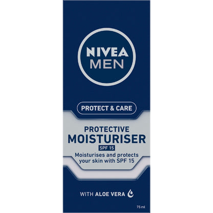 Nivea Men Protect & Care Face Moisturiser Cream With Spf15 75ml
