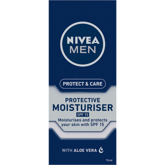 Nivea Men Protect & Care Face Moisturiser Cream With Spf15 75ml