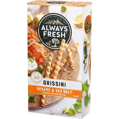 Always Fresh Grissini Sesame & Sea Salt 125g