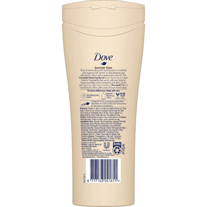 Dove Summer Glow Body Lotion Self Gradual Tanner Medium To Dark 250ml