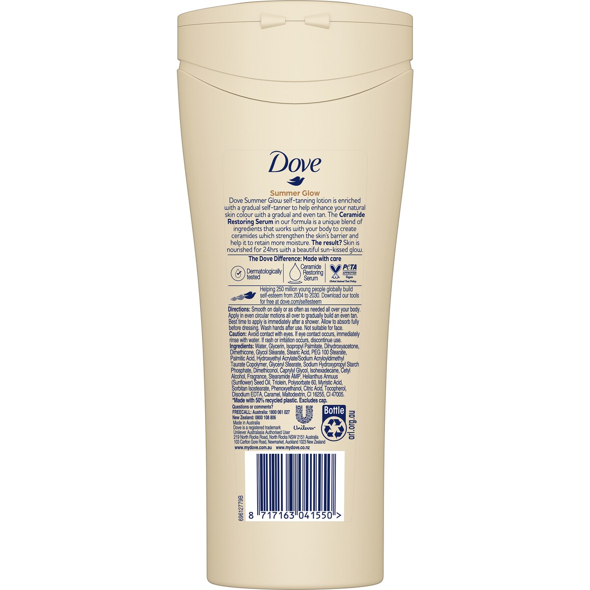 Dove Summer Glow Body Lotion Fair To Medium Gradual Tan 250ml