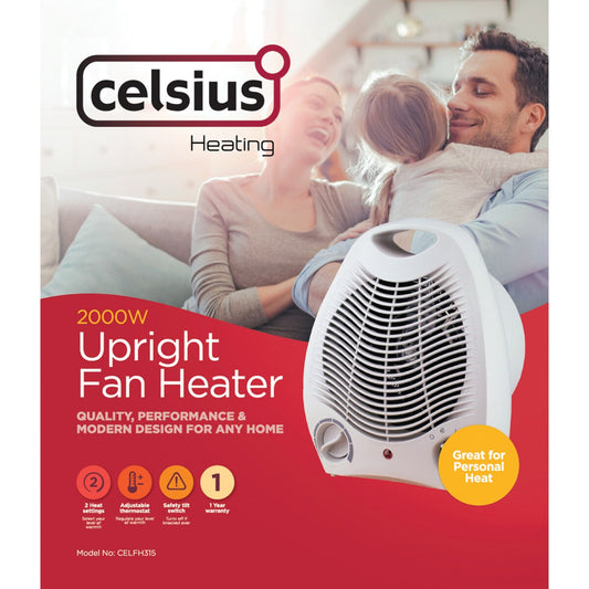 Celsius Upright Fan Heater Each