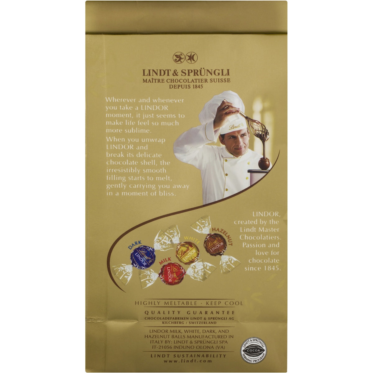 Lindt Lindor Assorted Pouch 125g