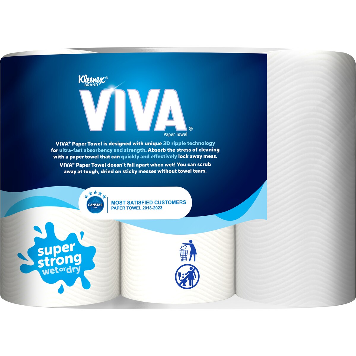 Viva Paper Towels 180 Sheets 3 Pack