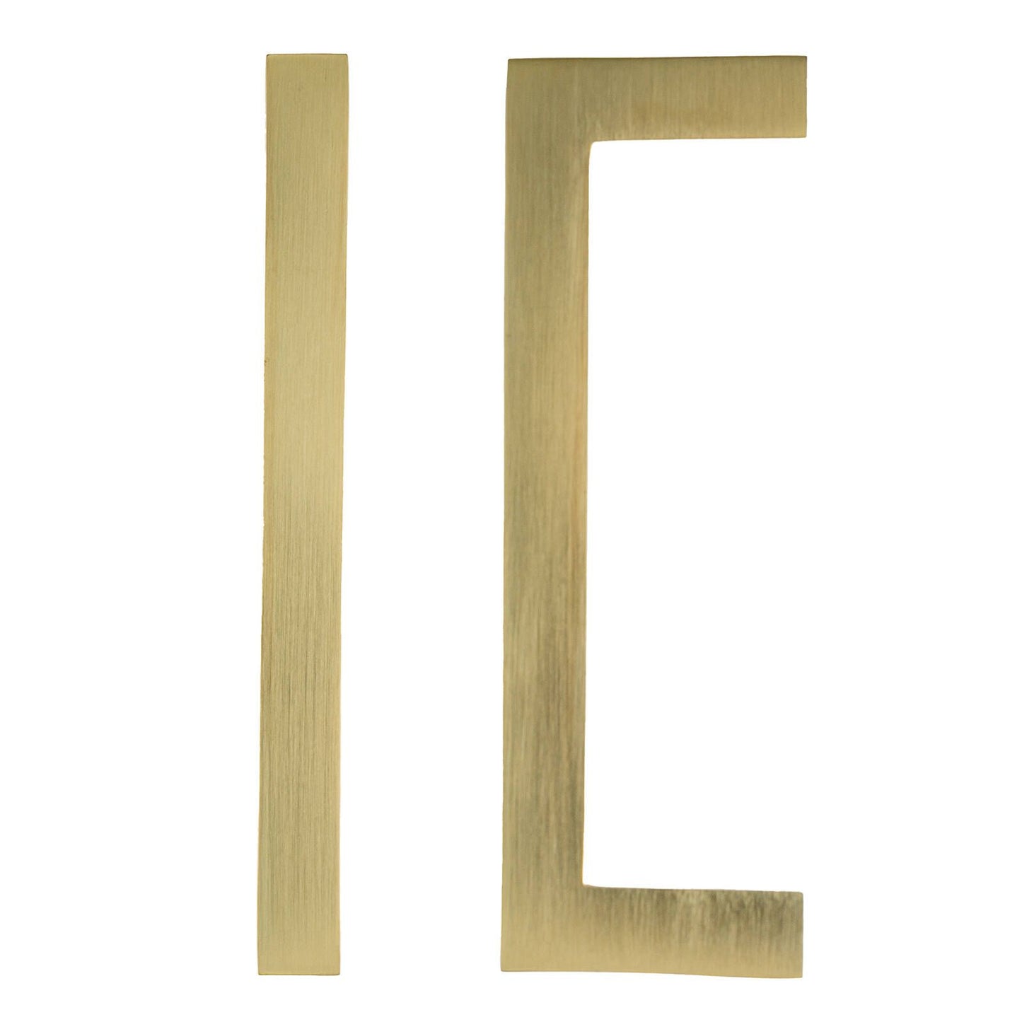 Taskmaster Brushed Brass Square Handle - 96mm - 10 Pack