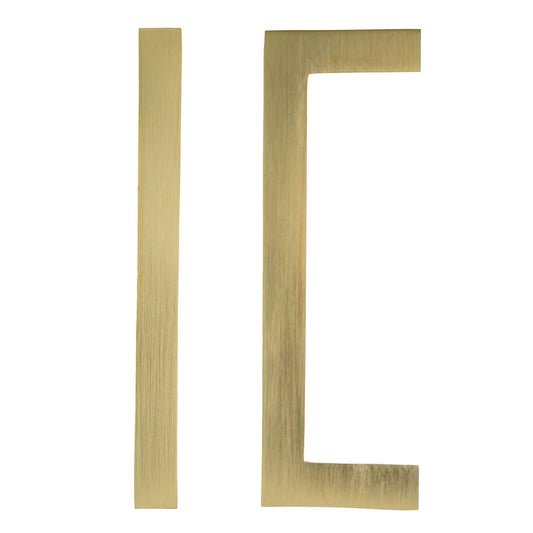 Taskmaster Brushed Brass Square Handle - 96mm - 10 Pack